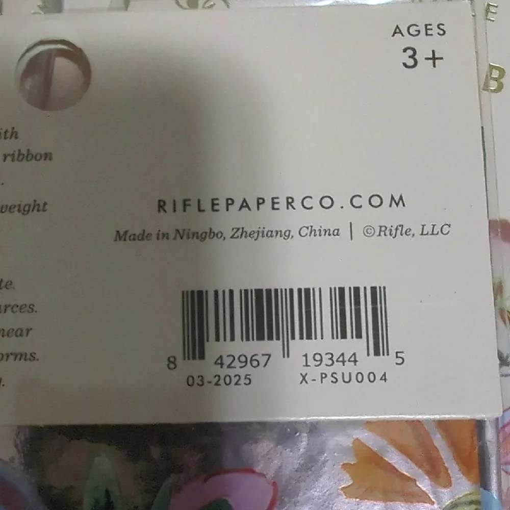 Rifle Paper Co. Multicolor Floral Balloon